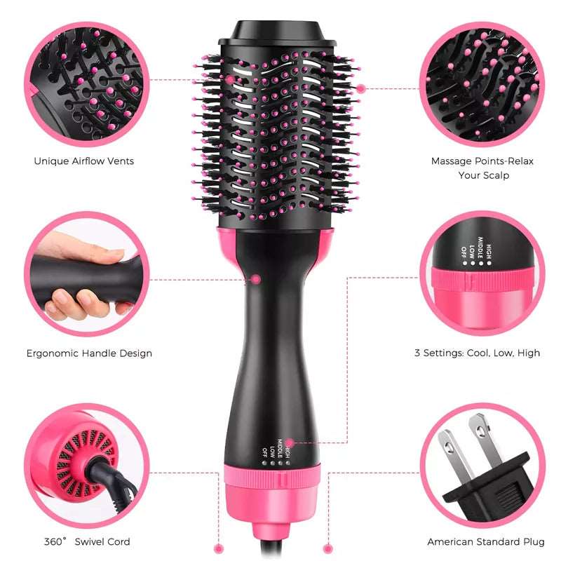 Professional Revlon One Step Hair Dryer Brush Hot Air Volume Brush Blow Dryer Comb