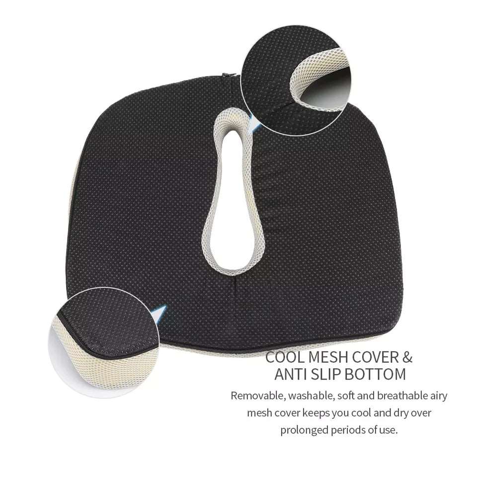 Orthopedic Memory Cushion Foam U Coccyx Travel Seat Massage Car Office Chair Protect Healthy Sitting Breathable Cushion Seat