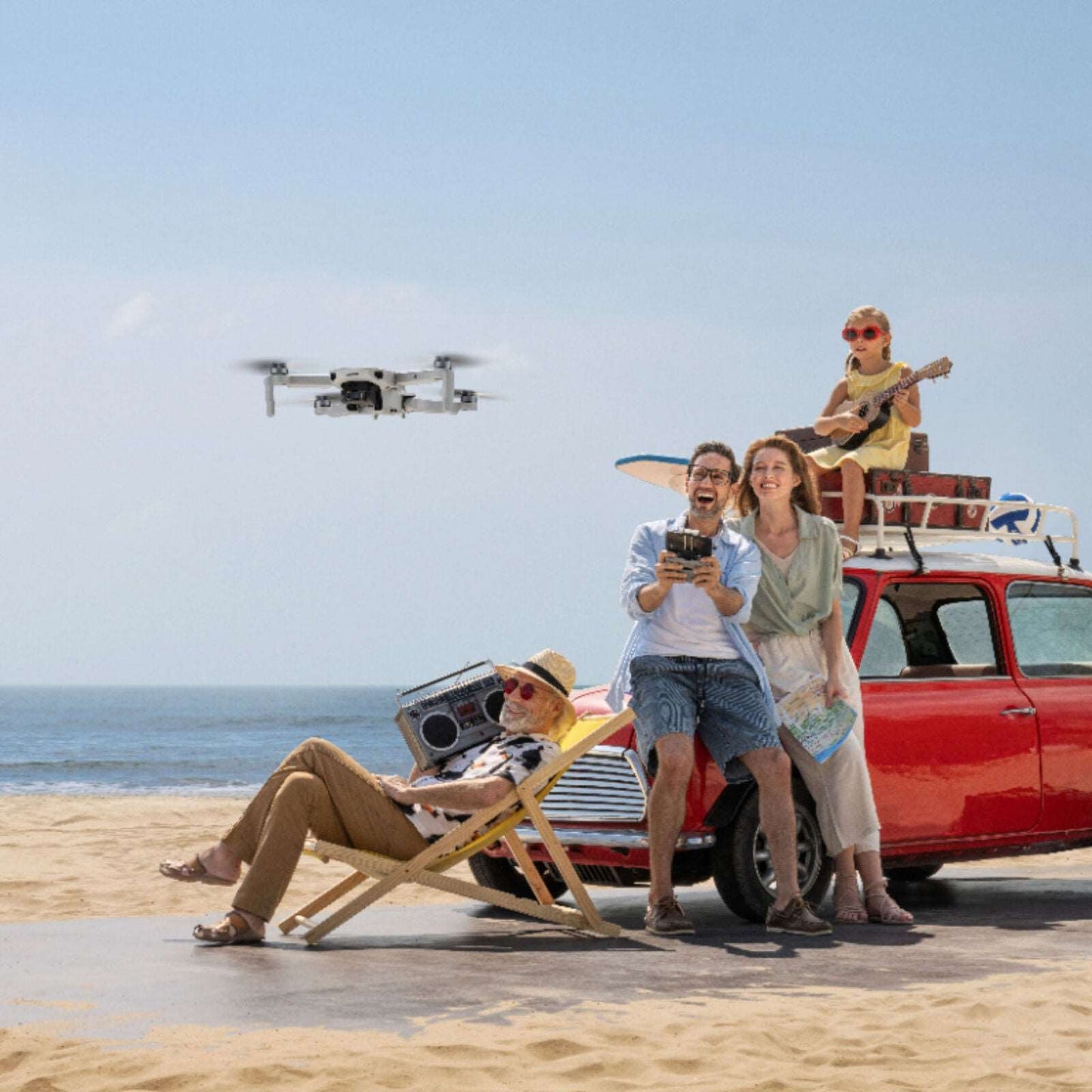 DJI Mini 2 Drone 4K Quadcopter Fly More Combo + FPV Headset Bundle