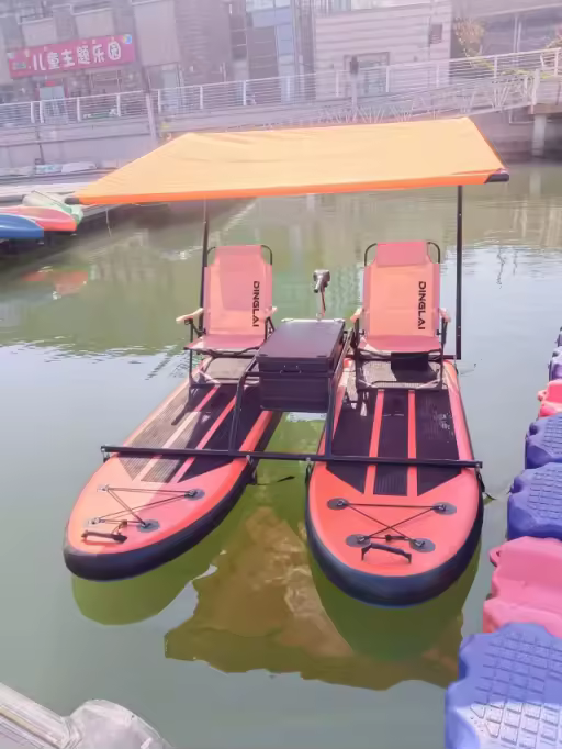 🚲 Dual Passenger Water Bike with Sunshade