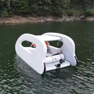 ⛵ Inflatable Catamaran with Solar Electric Motor – 4.5M