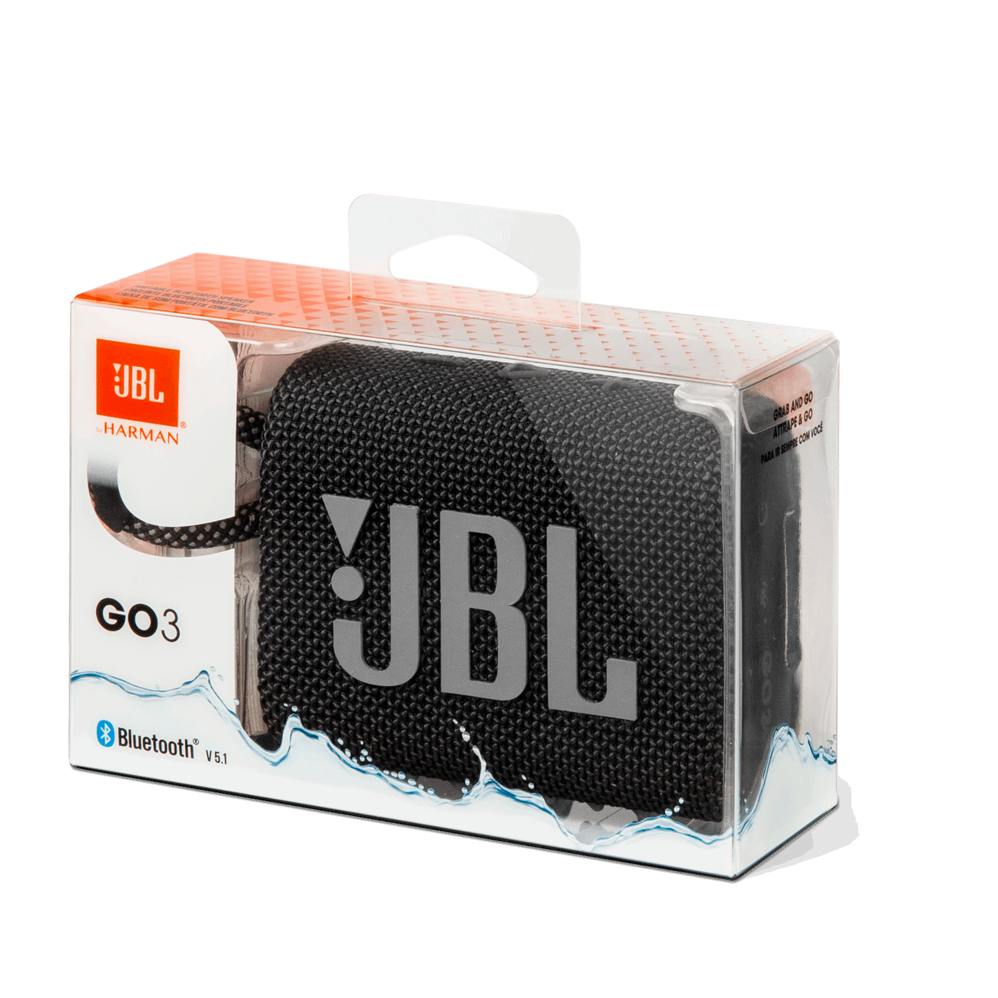 JBL Go 3 Portable Waterproof Bluetooth Speaker-Gray