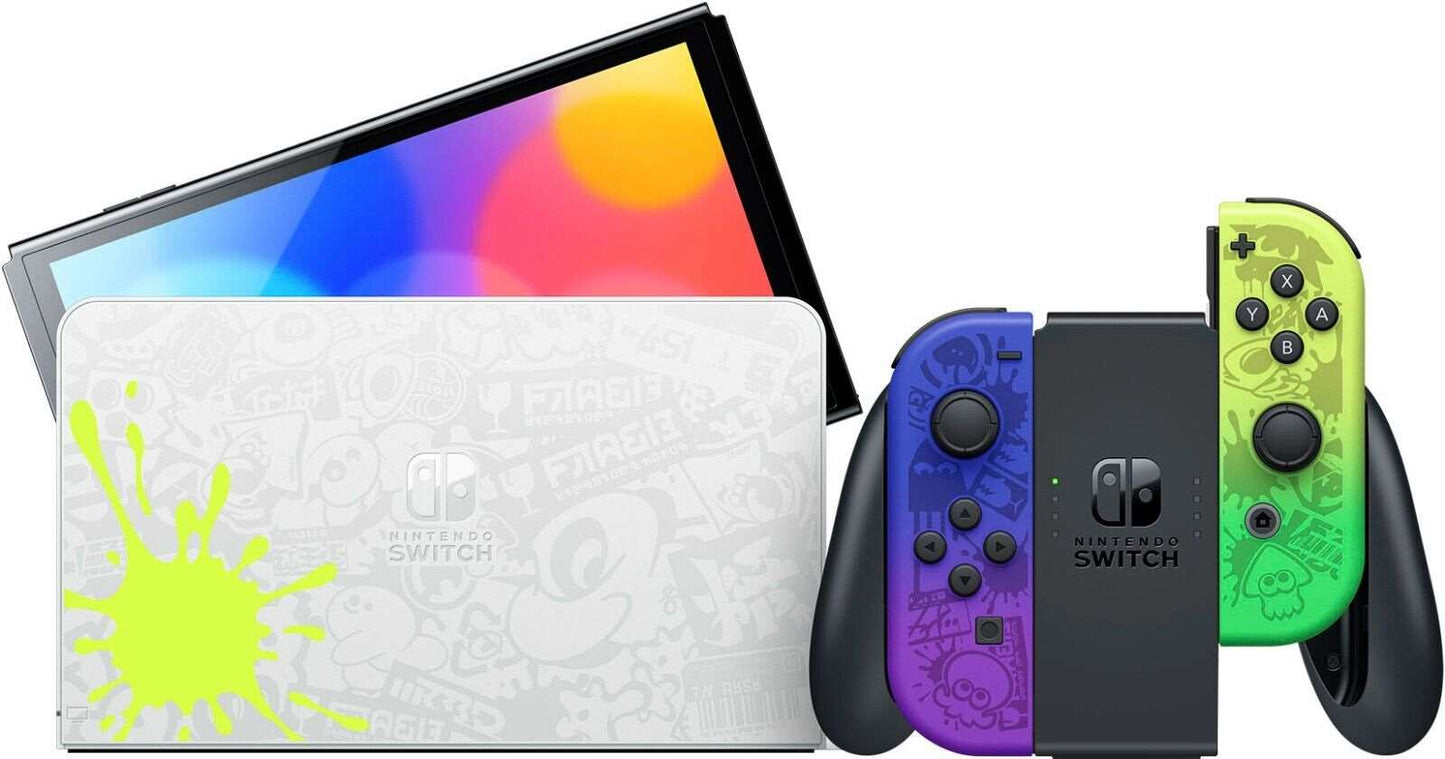Nintendo Switch OLED Model Splatoon 3 Special Edition Game Included ✅New✅
