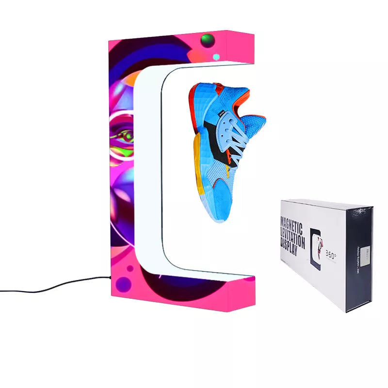 Shoe Magnetic Floating LED Lit Levitating Shoe Display Stand