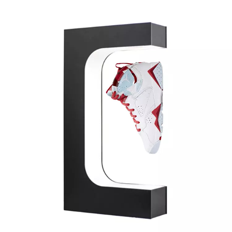Shoe Magnetic Floating LED Lit Levitating Shoe Display Stand
