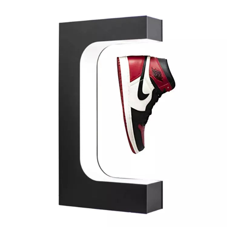 Shoe Magnetic Floating LED Lit Levitating Shoe Display Stand