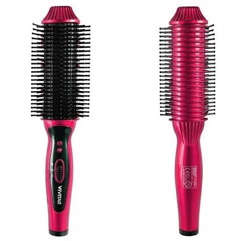 VIVITAR HEATED VOLUMIZING HAIR BRUSH PINK