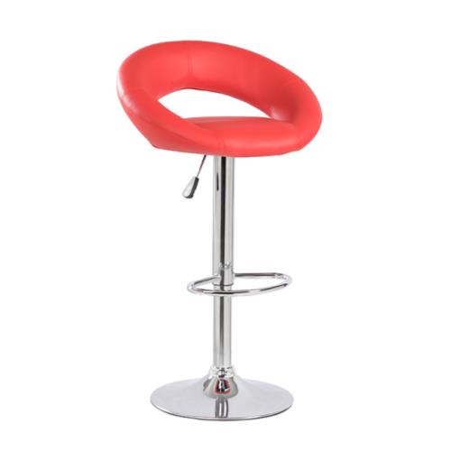 HALF MOON PU LEATHER BARSTOOL