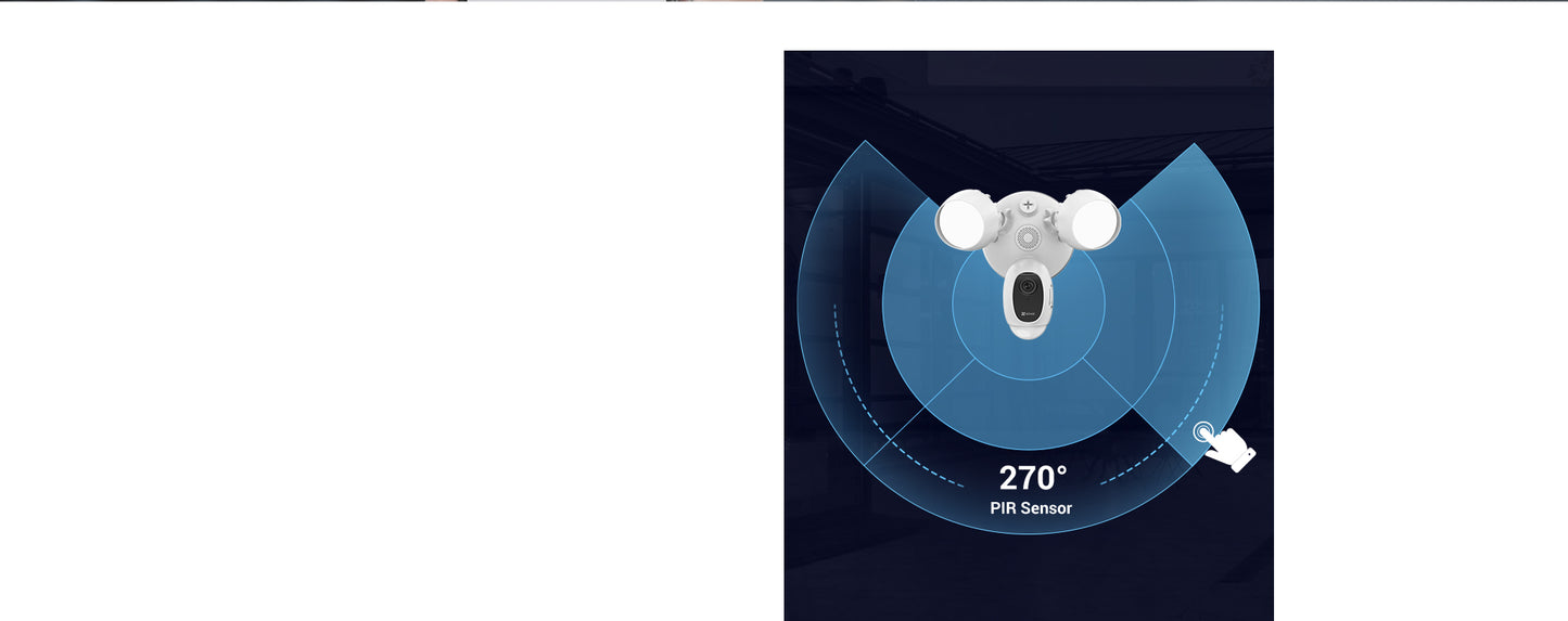EzViz LC1C Flood Light Dual Light Security Camera