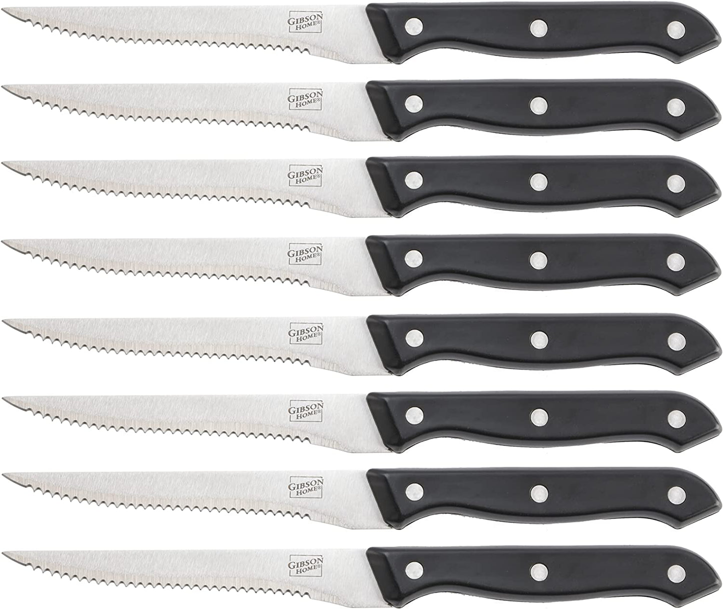 GIBSON WILDCRAFT 15PC SS KNIFE SET W/WOODEN CUTTING BOARD