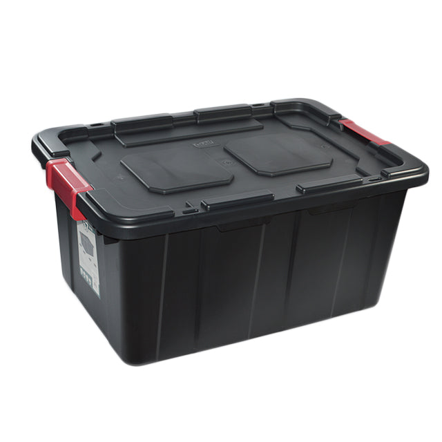 GLAD HEAVY DUTY STORAGE LATCH TOTE 57L BLACK