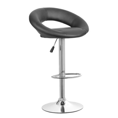 HALF MOON PU LEATHER BARSTOOL
