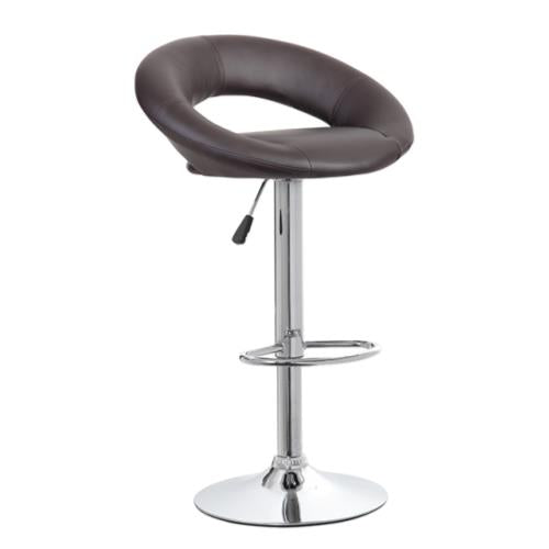 HALF MOON PU LEATHER BARSTOOL
