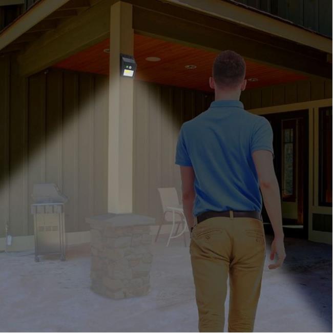 IZOOM SOLAR POWERED NIGHT BEAM MOTION & LIGHT SENSOR