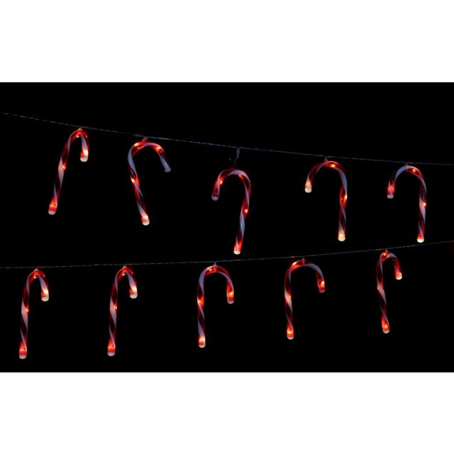 LED CANDY CANES LIGHTS 10 PACK