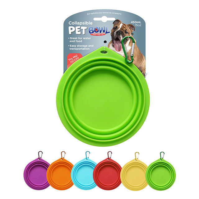 COLLAPSIBLE PET BOWL 450ML