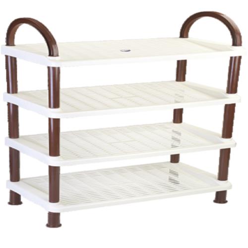 PLASTIC 4 TIER SHOE RACK SMALL