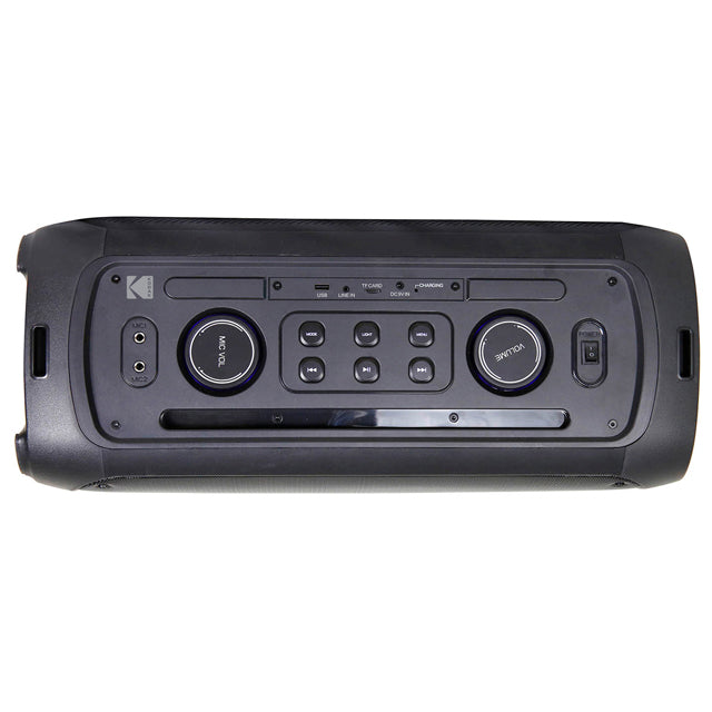KODAK 6.5" PARTY SPEAKER W/2" TWEETER, BT, USB, MIC & RADIO
