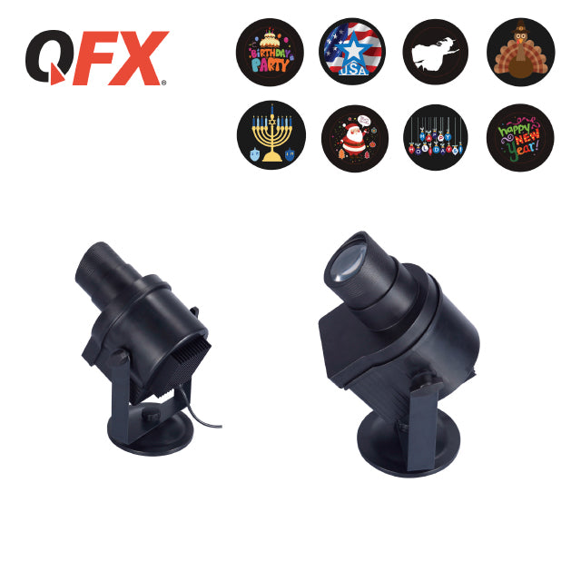 QFX LED LIGHT PROJECTOR INDOOR/OUTDOOR 8 PATTERNS