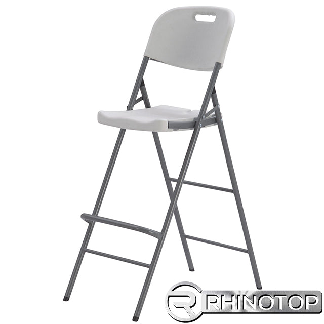 RHINOTOP H/DUTY FOLDING BAR CHAIR HDPE 44" Height