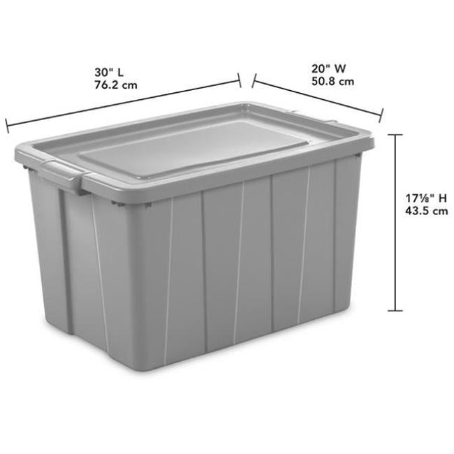 STERILITE 30GAL TUFF TOTE CEMENT LID & BASE