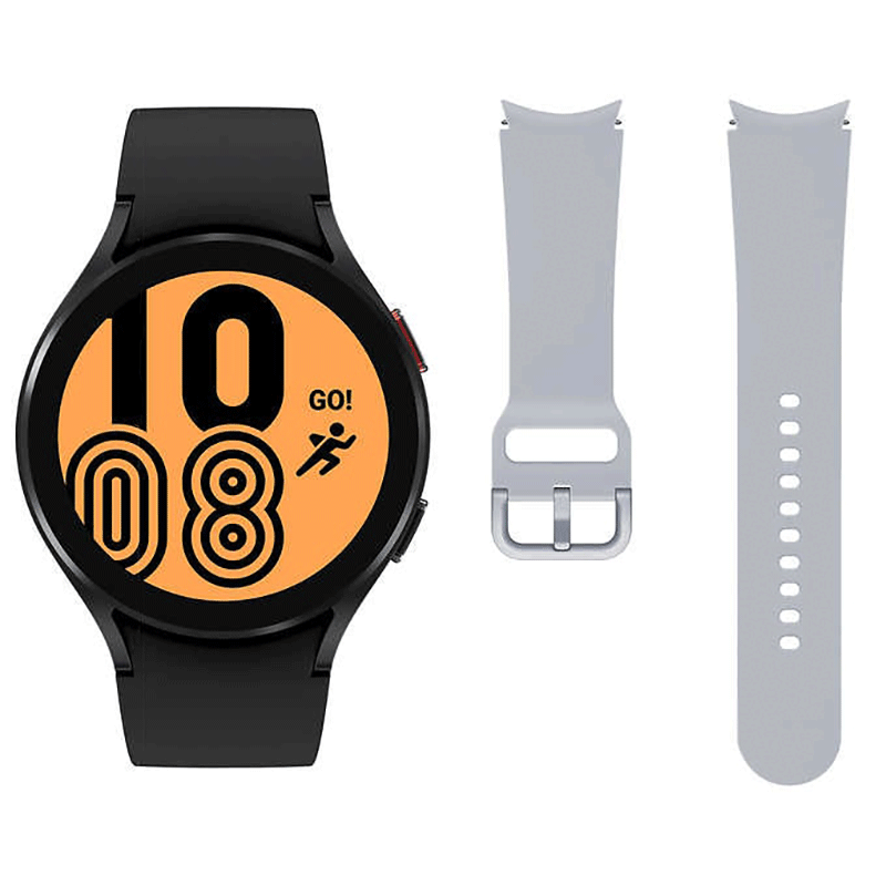 Samsung Galaxy Watch 4 44mm Smartwatch SM-R870NZKCXAA 2 Bands - 2021 Model