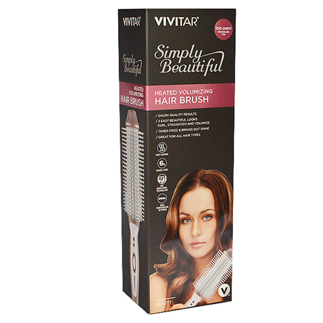 VIVITAR HEATED VOLUMIZING HAIR BRUSH ROSE GOLD