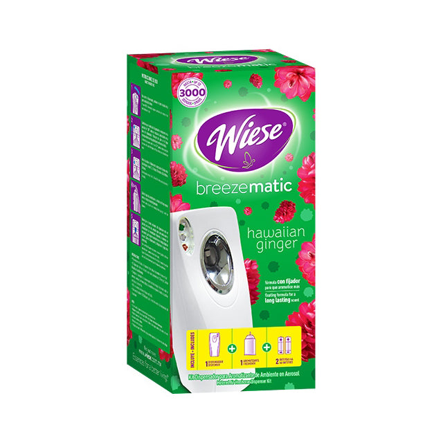 WIESE BREEZE MATIC KIT HAWAIIAN GINGER (1DISP 1SPRAY 2BATT)