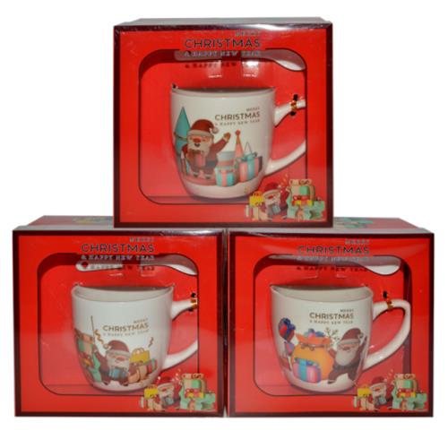 XMAS Ceramic Mug ASST 7.5x7.2CM