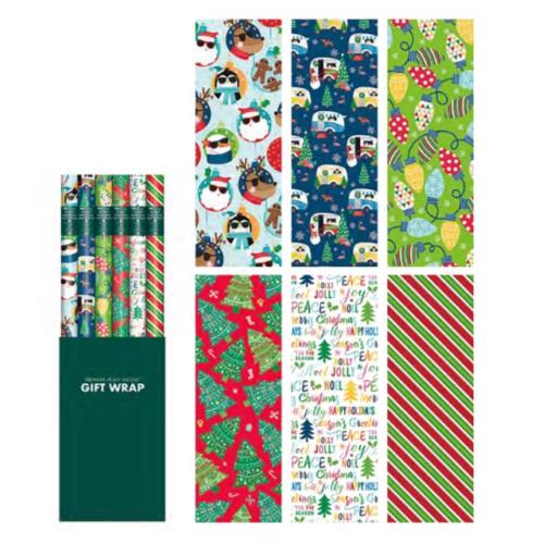 XMAS GIFT PAPER 75 SQ FT 40" x 22.5"