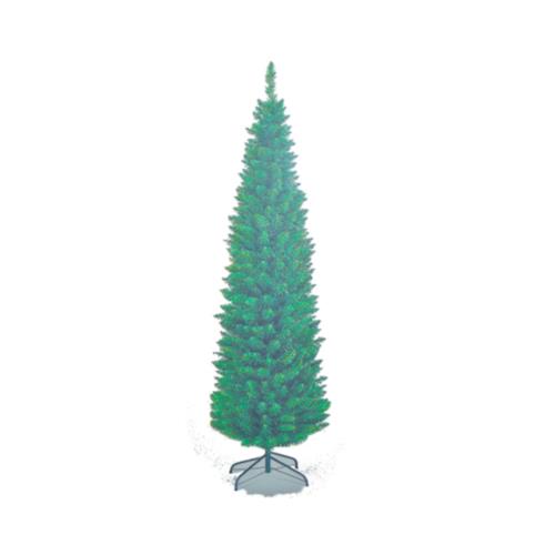 XMAS TREE PENCIL SHAPE 4FT 200TIPS W/METAL STAND