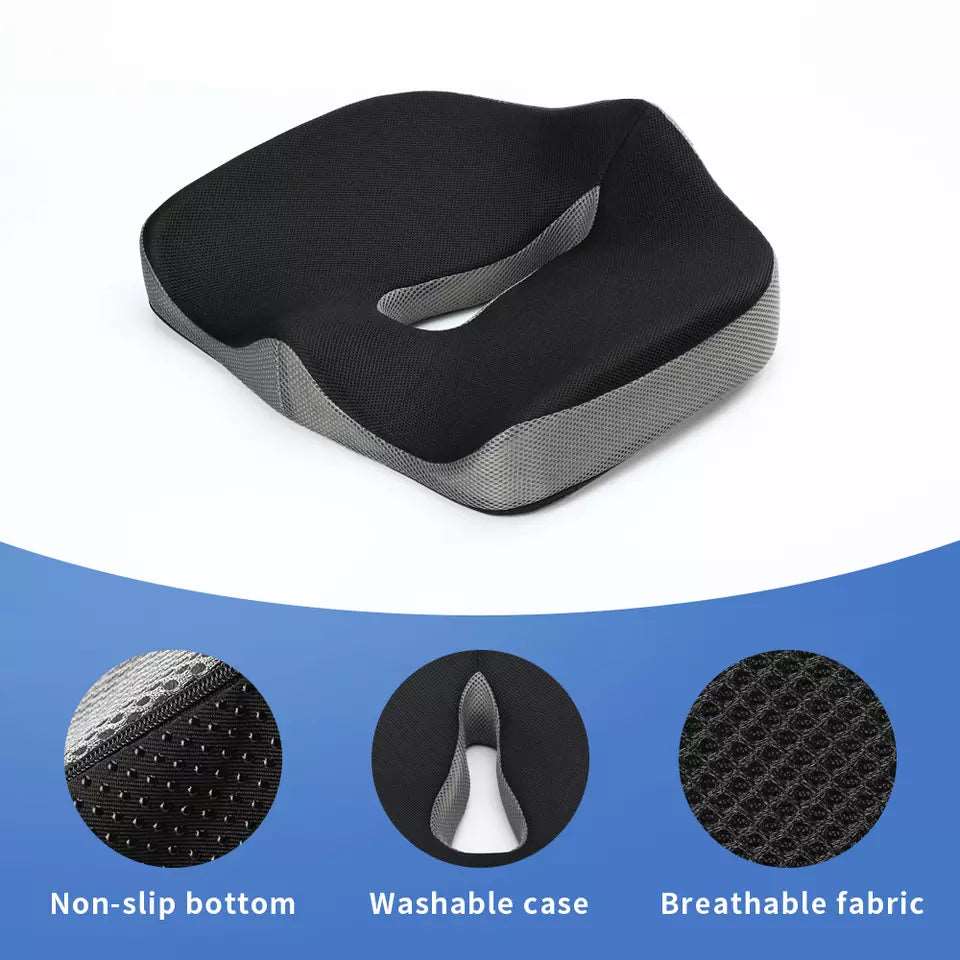 Orthopedic Memory Cushion Foam U Coccyx Travel Seat Massage Car Office Chair Protect Healthy Sitting Breathable Cushion Seat