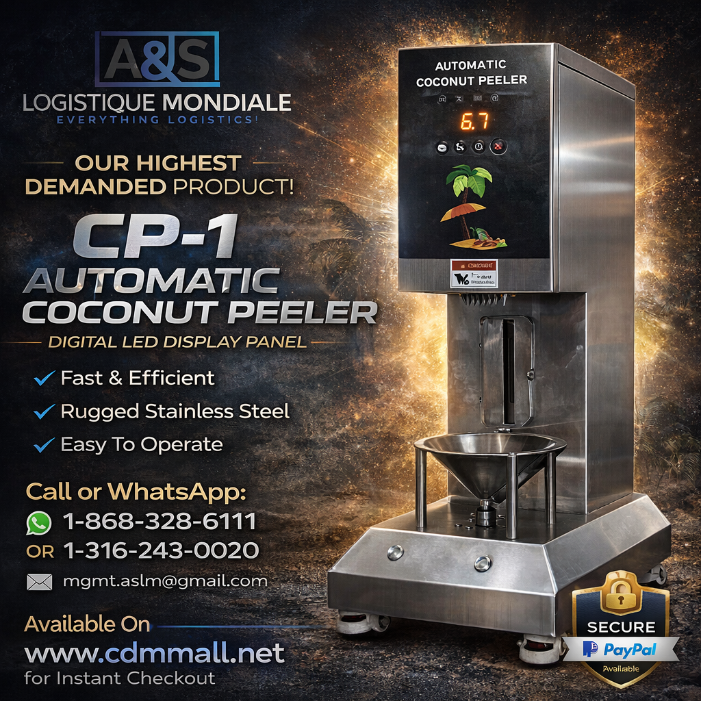 🥥 CP-1 Automatic Coconut Peeler (Digital LED Model)