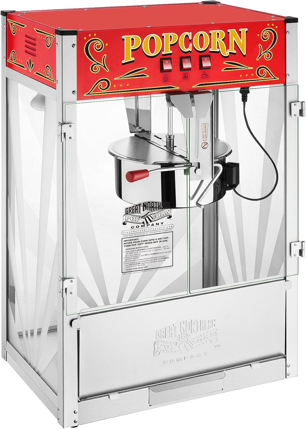 Great Northern 16oz Commercial Popcorn Machine