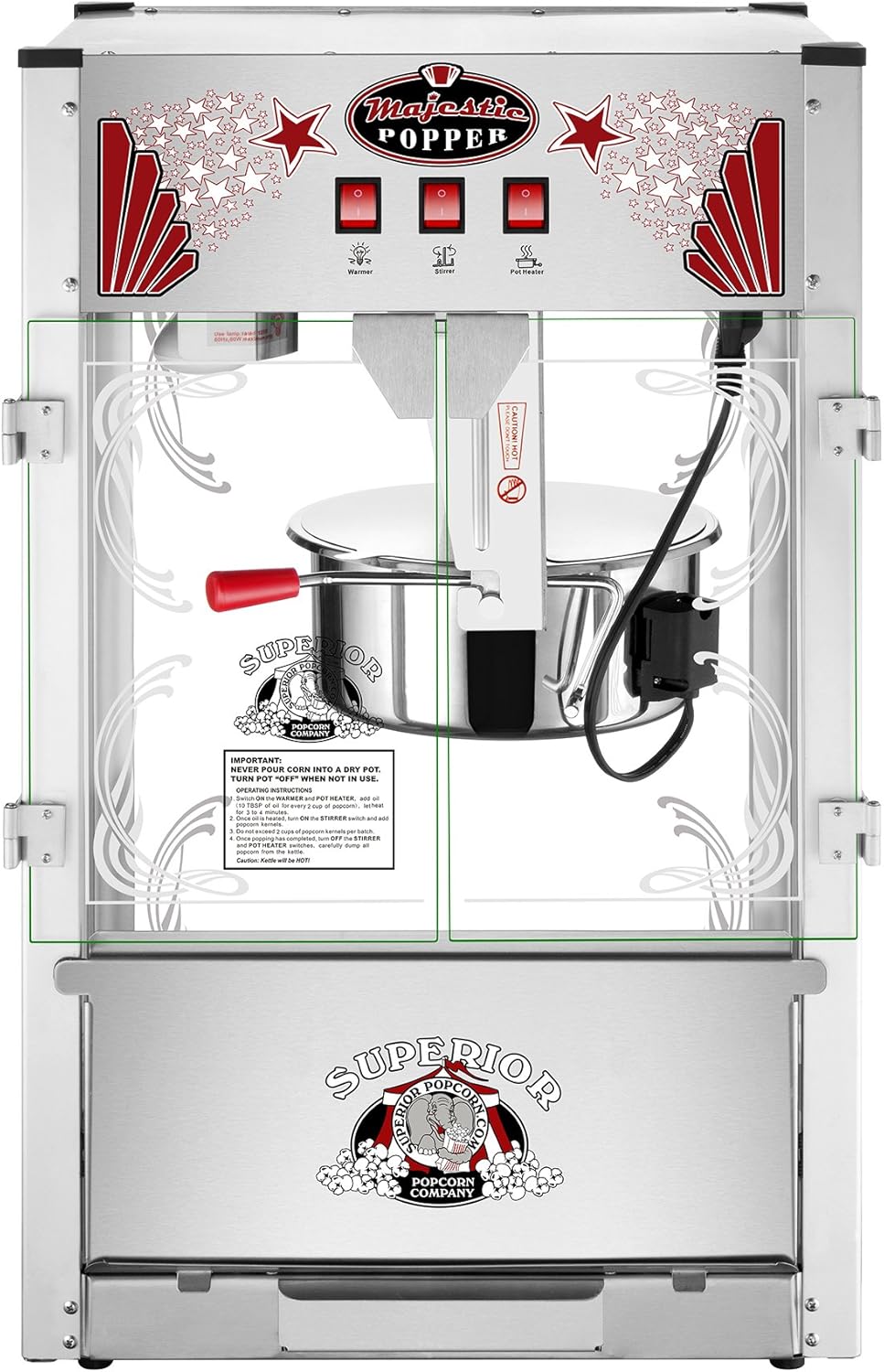 Majestic 16OZ Commercial Popcorn Popper