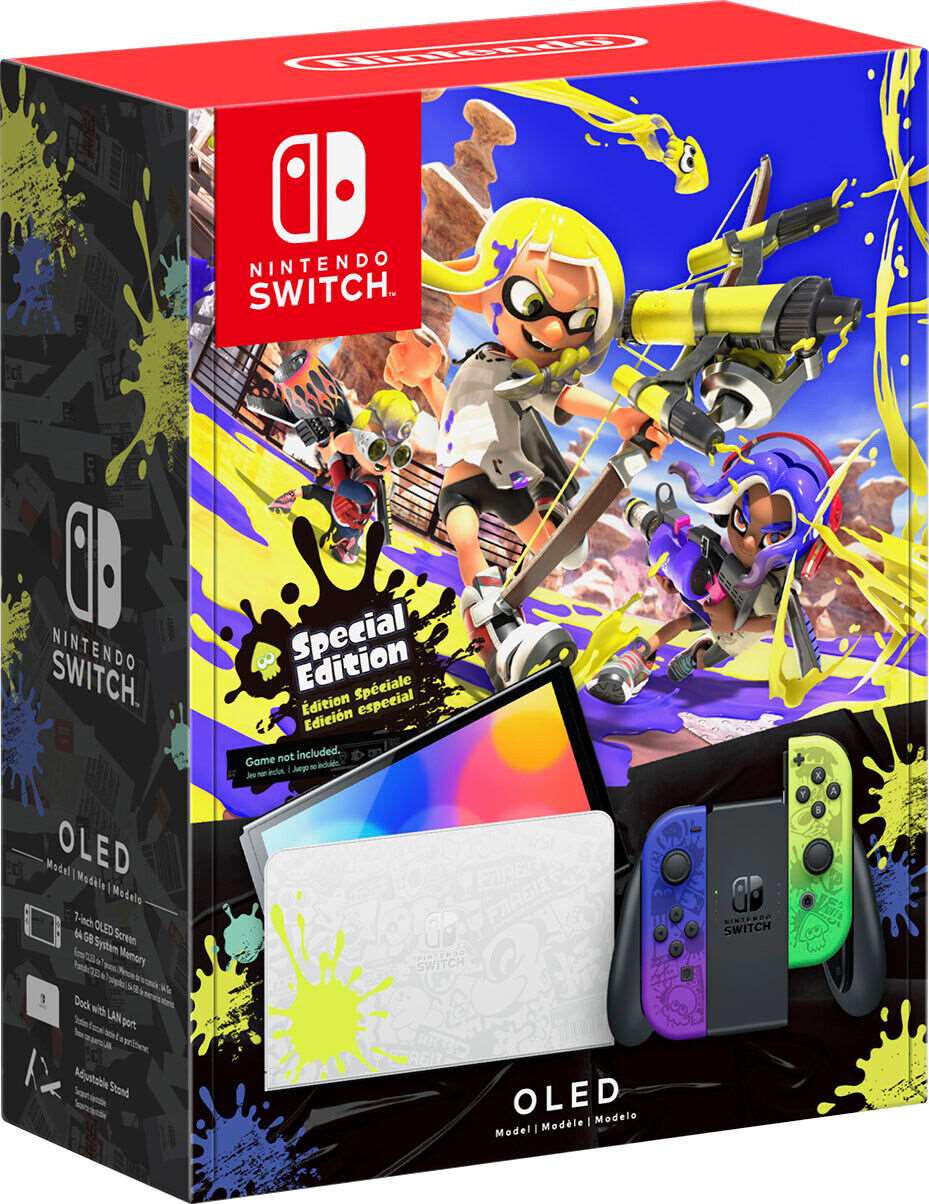 Nintendo Switch OLED Model Splatoon 3 Special Edition Game Included ✅New✅