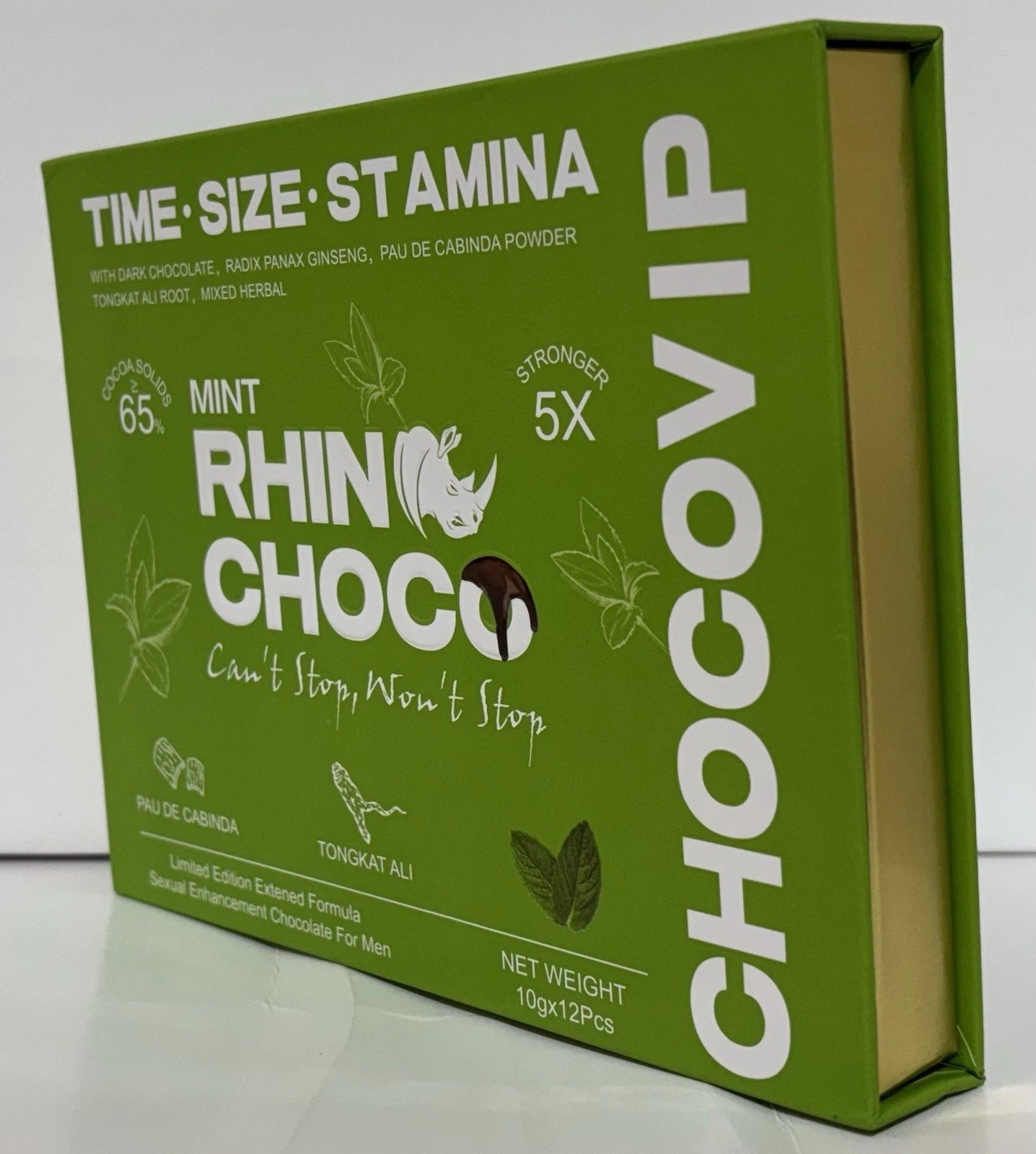 Rhino Choco for Men – 12 Pack – Premium Chocolate – Made in USA – Authentic