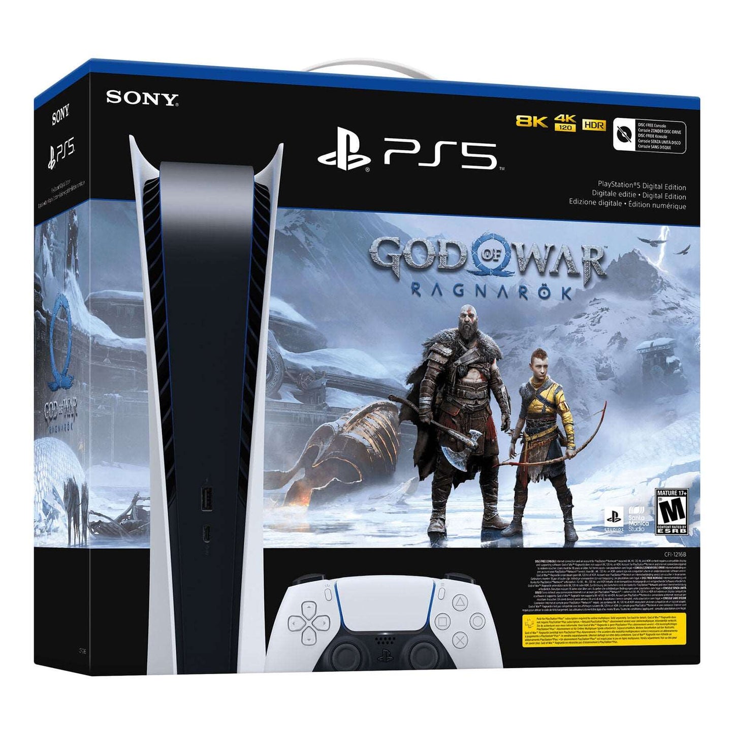 Sony PlayStation 5 Digital Edition PS5 – God of War Ragnarök Bundle