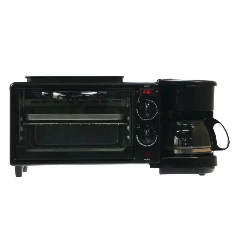 Kitchenware 3 in 1 Breakfast Machine w/toaster oven coffee pot frying pan