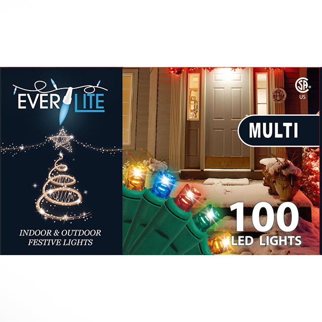 Everlite 100-String 5MM LED Lights Multi CSA