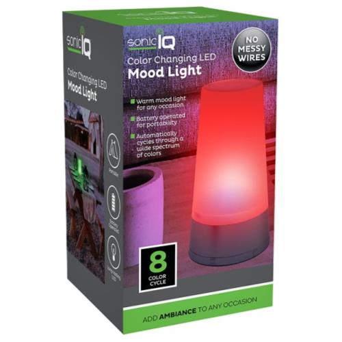 COLOR CHANGING LED MOOD LIGHT 8 COLOR CYCLES