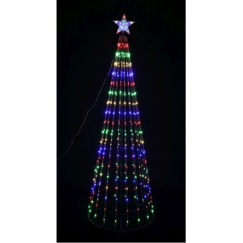 LED FLEXI WIRE STRANDS TREE 2.1M MULTICOLOR