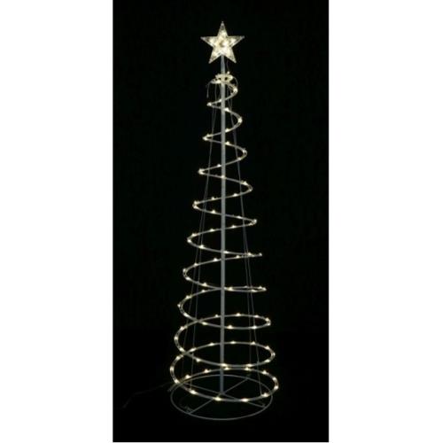 LED SPIRAL CHRISTMAS TREE 150cm FLASHING WHITE/WARM WHITE