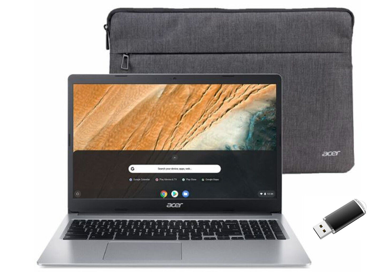 NEW 🔥Acer Chromebook 315 15.6" HD 64GB eMMC 4GB RAM 16GB Flash Drive Bundle💪