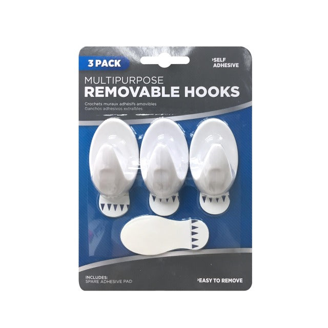 OVAL REMOVABLE HOOKS 3 PACK LARGE