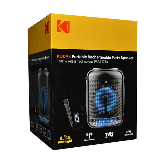 KODAK 6.5" PARTY SPEAKER W/BT, REMOTE & MIC