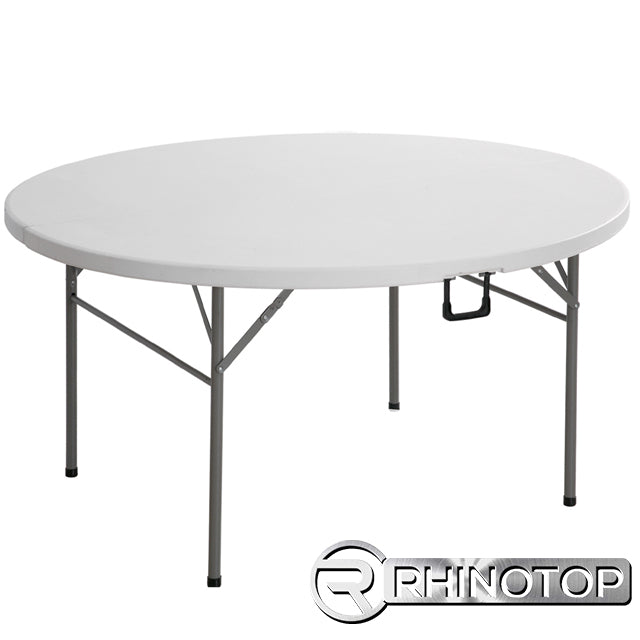 RHINOTOP H/DUTY 6FT SOLID ROUND TABLE HDPE 30