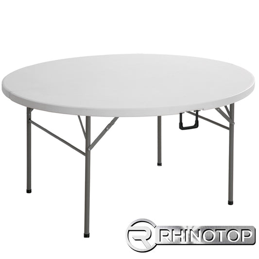 RHINOTOP H/DUTY 6FT SOLID ROUND TABLE HDPE 30"H