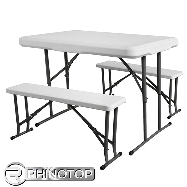 RHINOTOP H/Duty Picnic Table Set HDPE 42