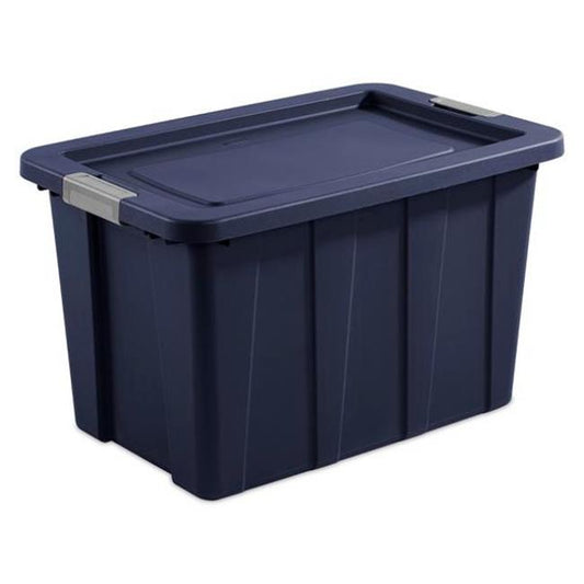 STERILITE 30GAL LATCH TUFF TOTE INDIGO LID & BASE